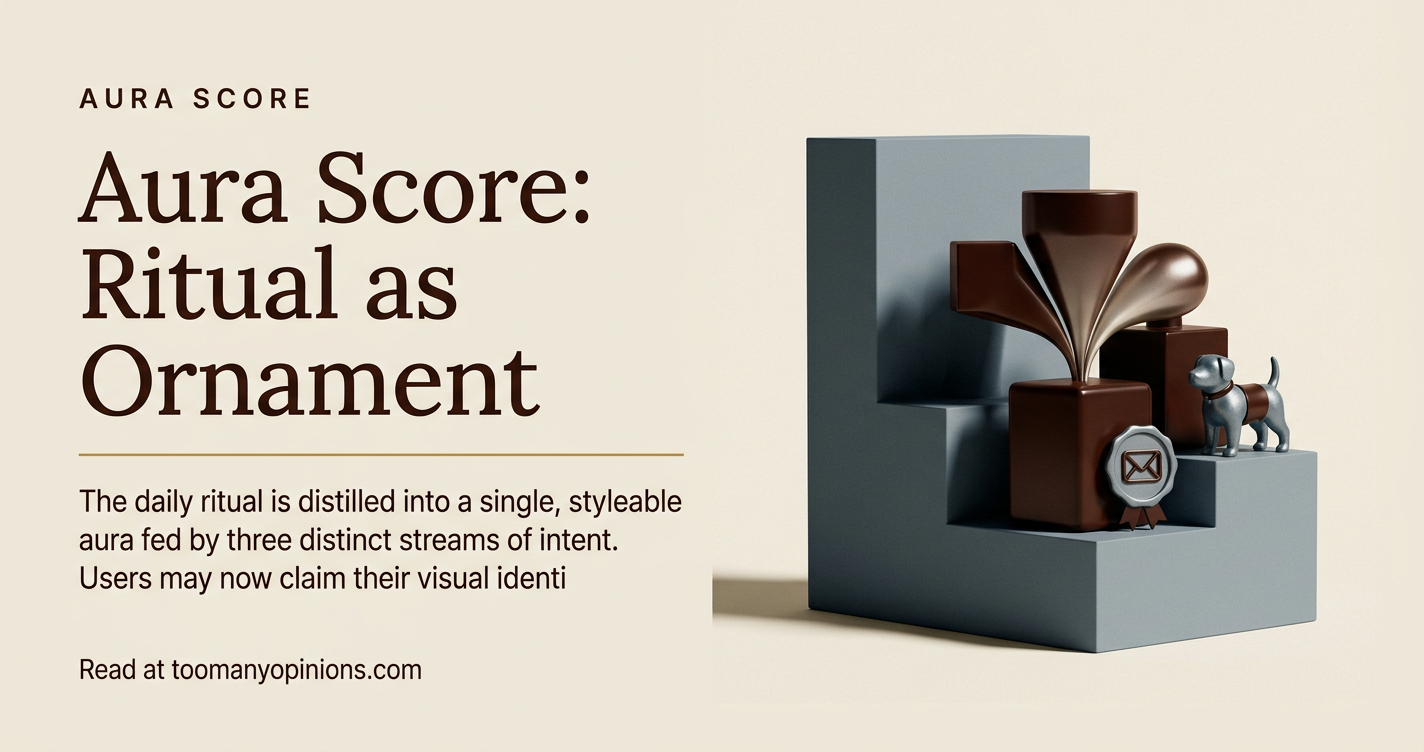 Aura Score: Ritual as Ornament