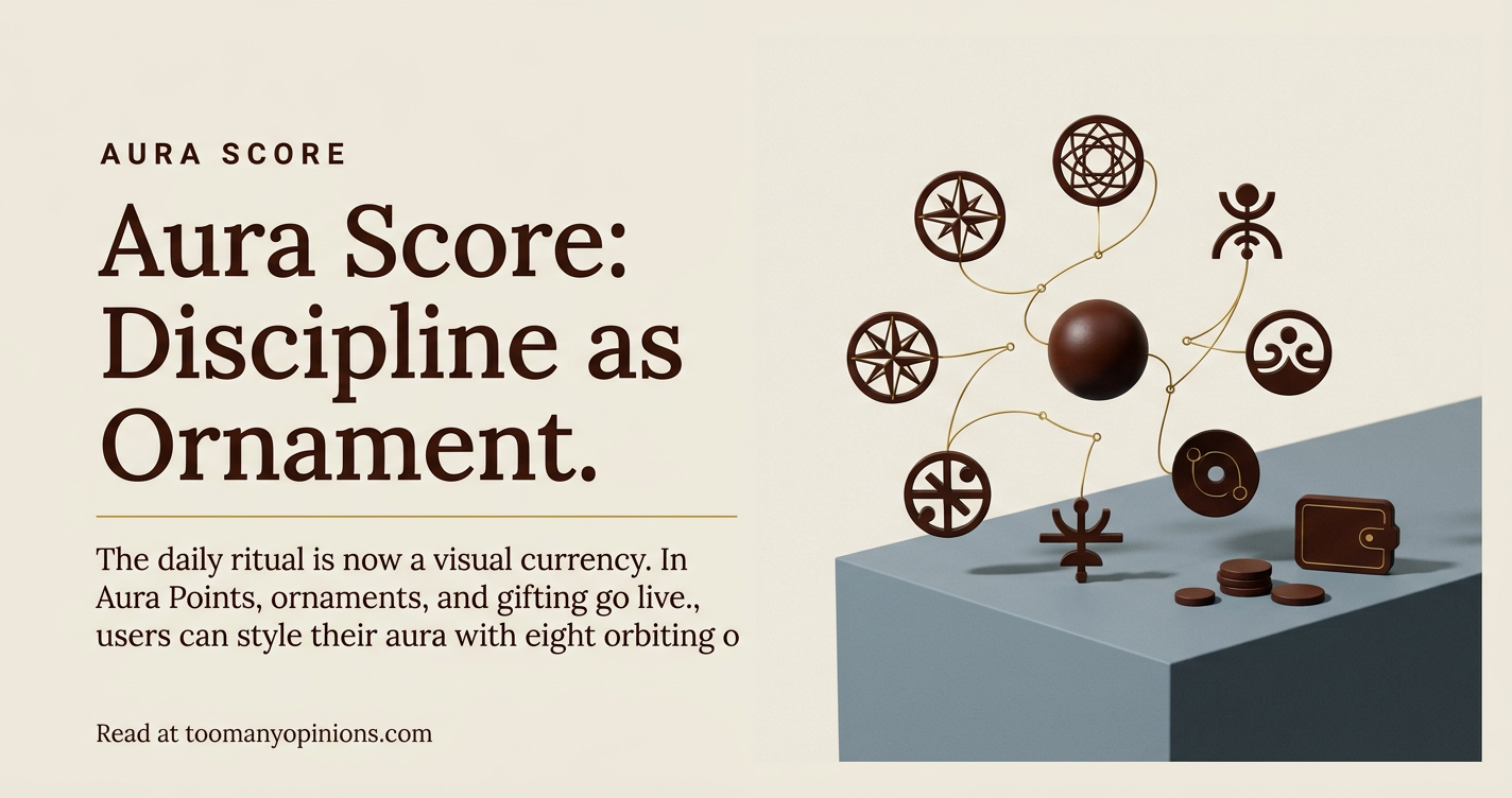 Aura Score: Discipline as Ornament.
