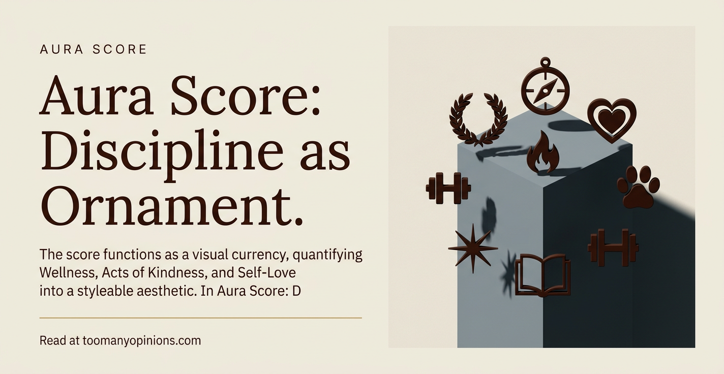 Aura Score: Discipline as Ornament.