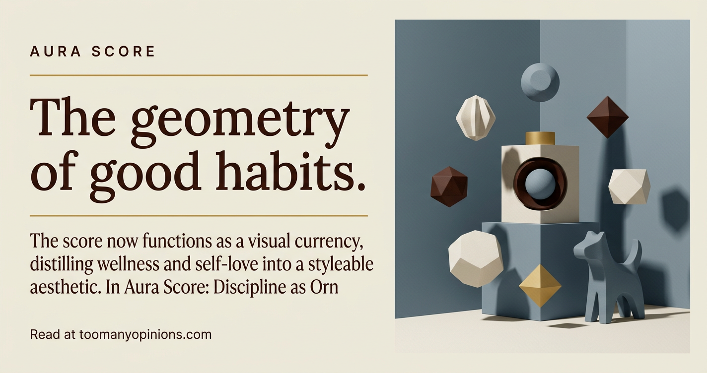 The geometry of good habits.