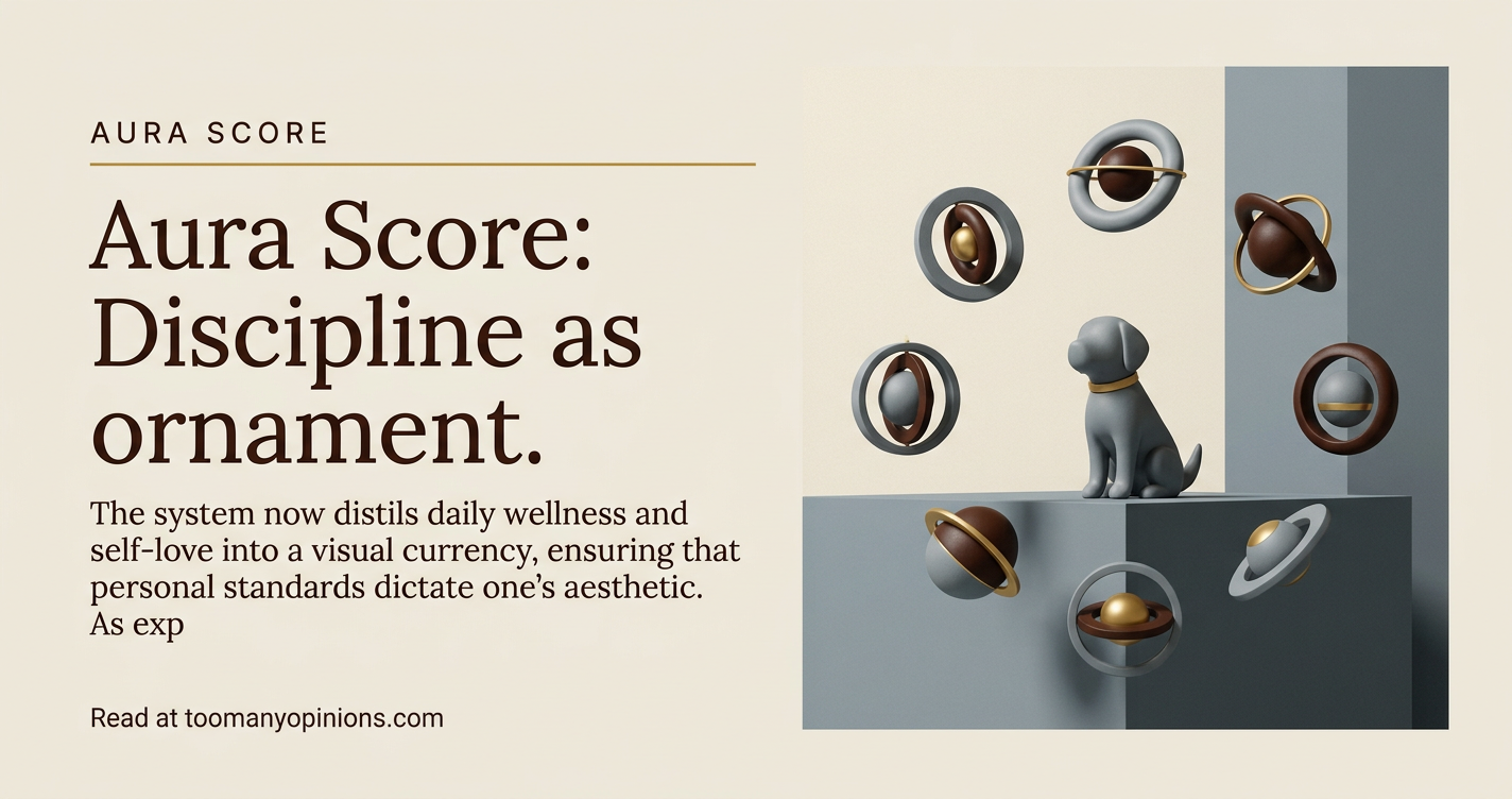 Aura Score: Discipline as ornament.