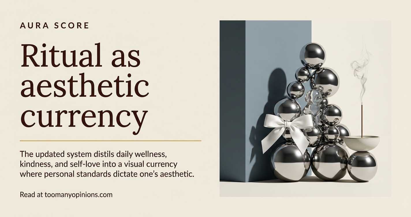 Ritual as aesthetic currency
