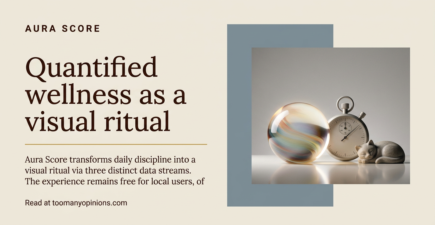 Quantified wellness as a visual ritual