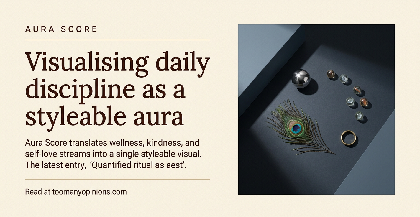 Visualising daily discipline as a styleable aura