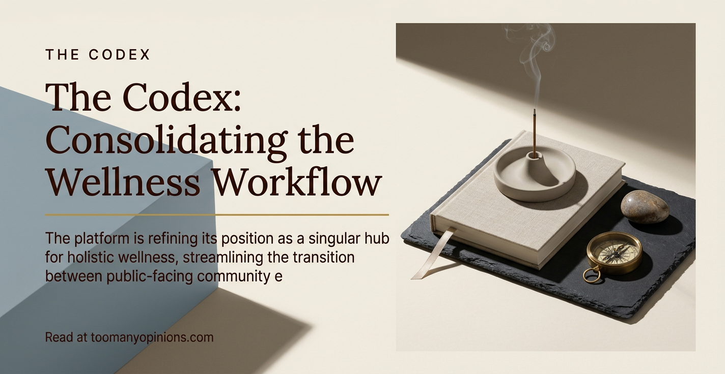 The Codex: Consolidating the Wellness Workflow