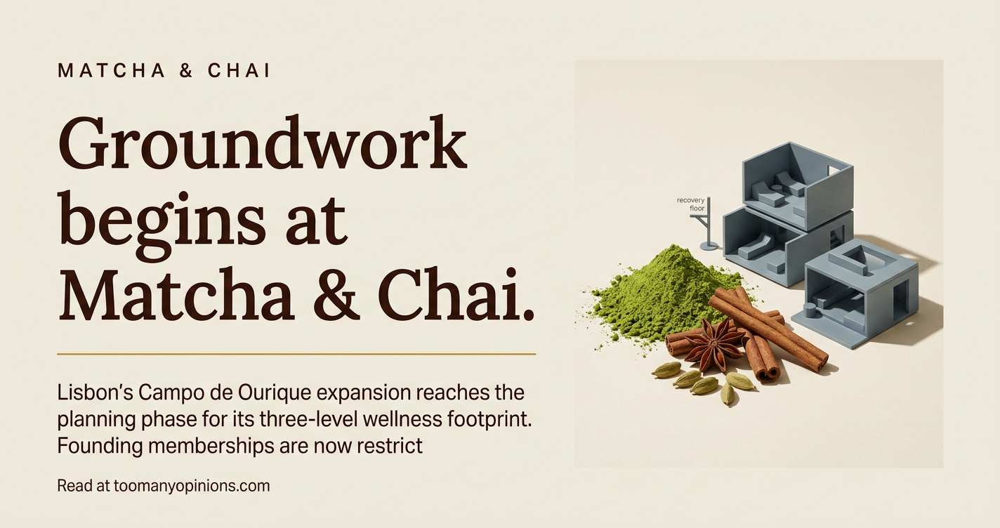 Groundwork begins at Matcha & Chai.