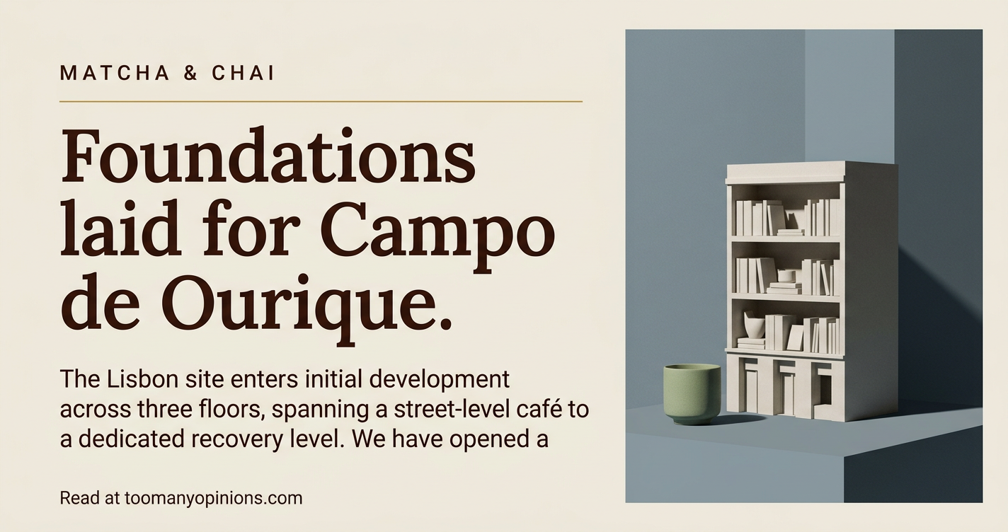 Foundations laid for Campo de Ourique.