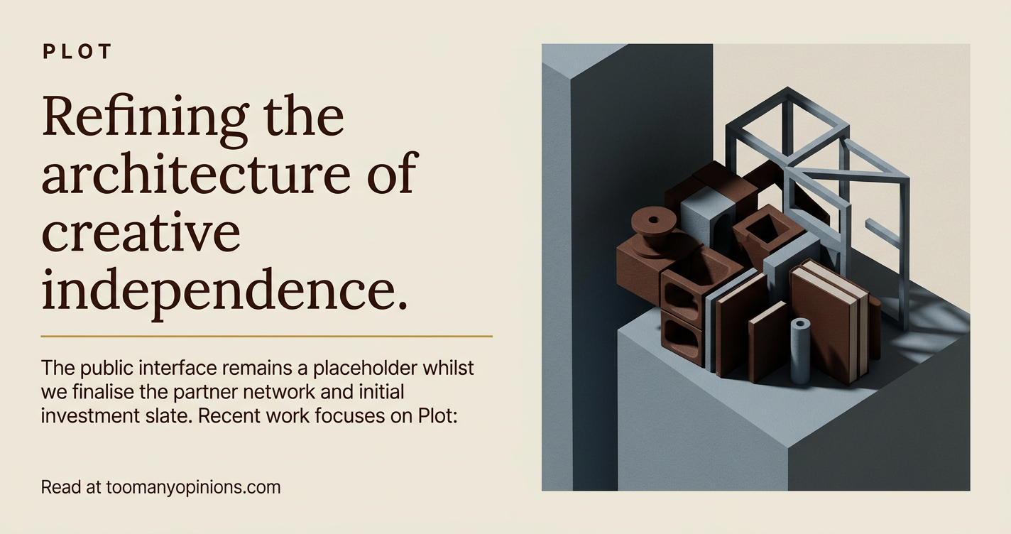 Refining the architecture of creative independence.