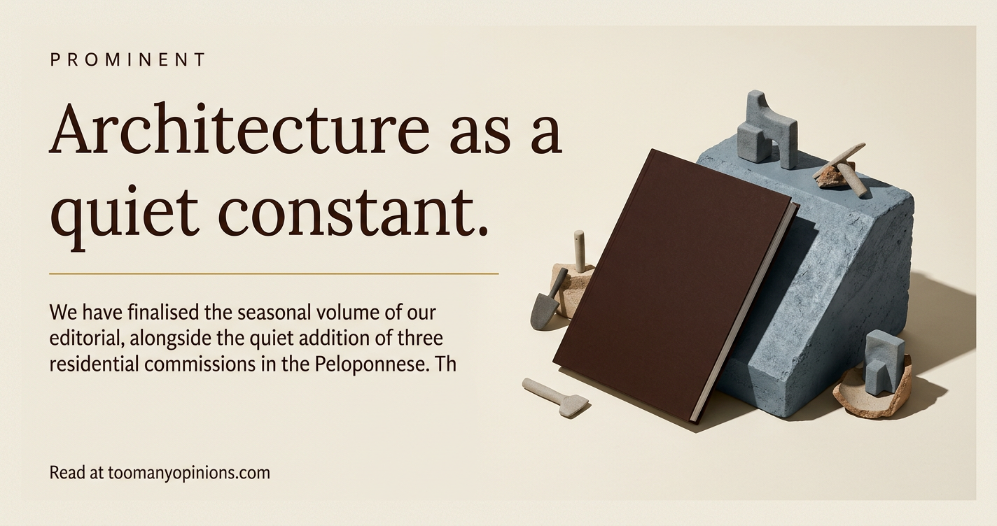 Architecture as a quiet constant.