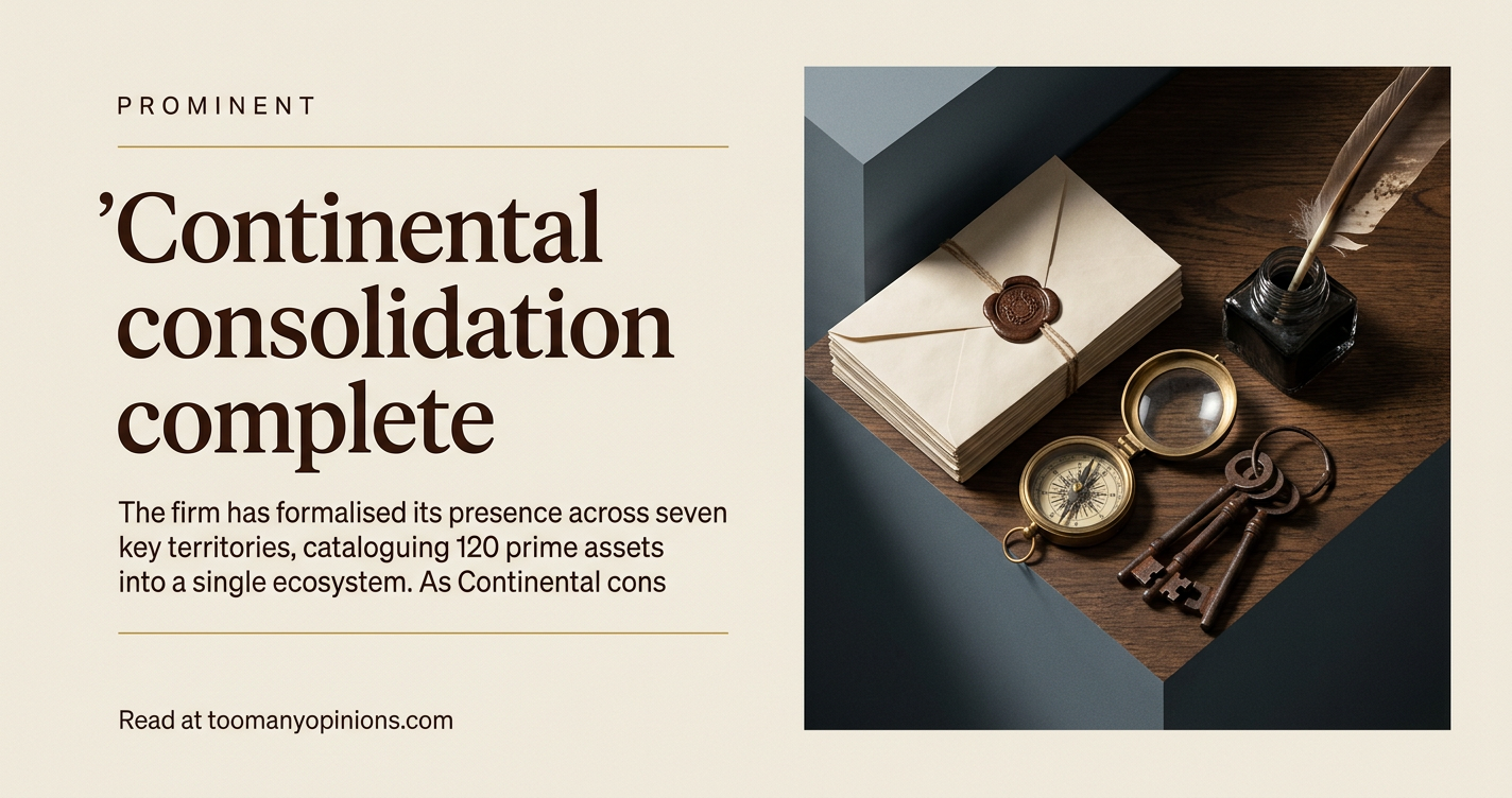 Continental consolidation complete