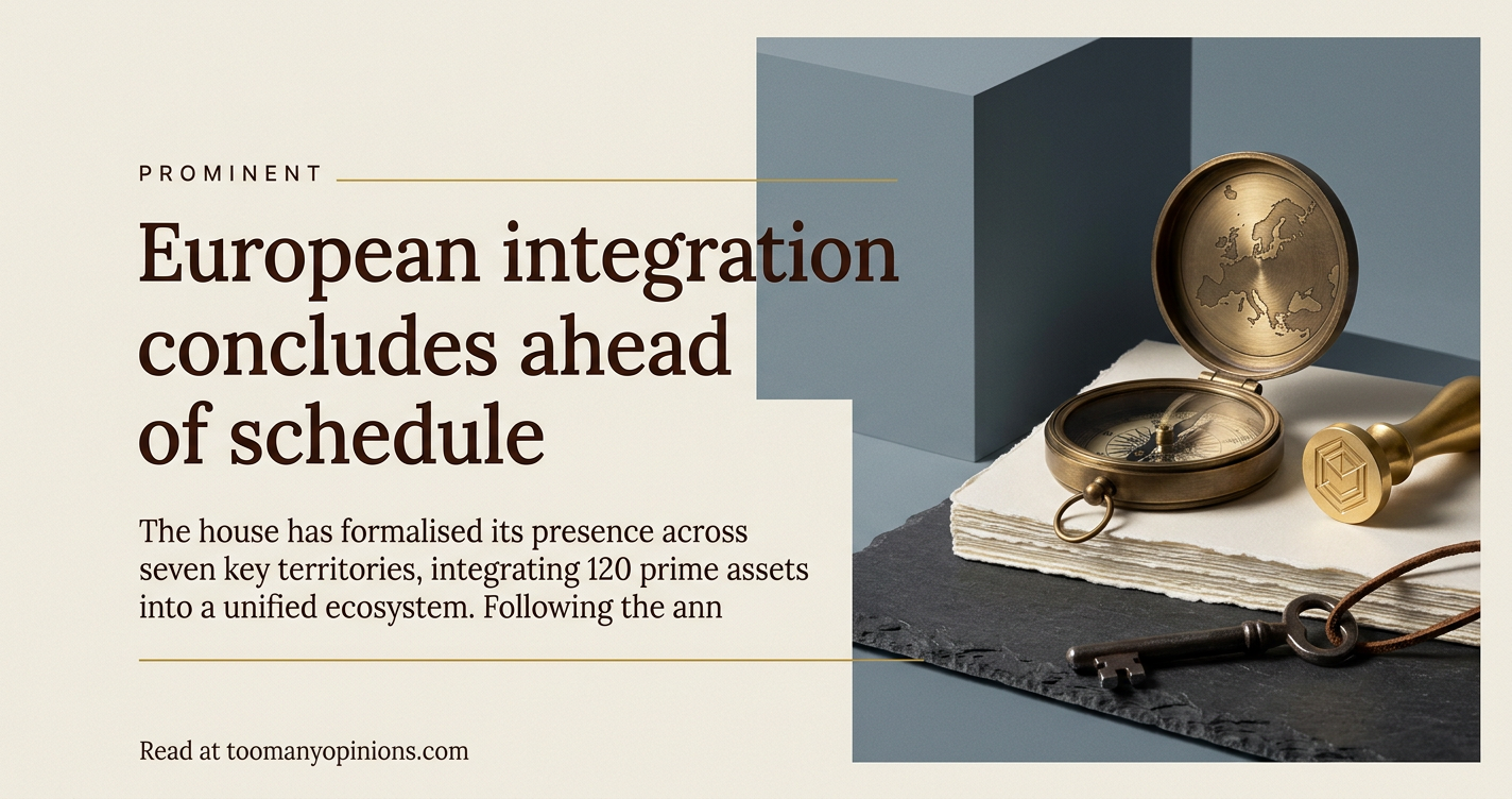 European integration concludes ahead of schedule