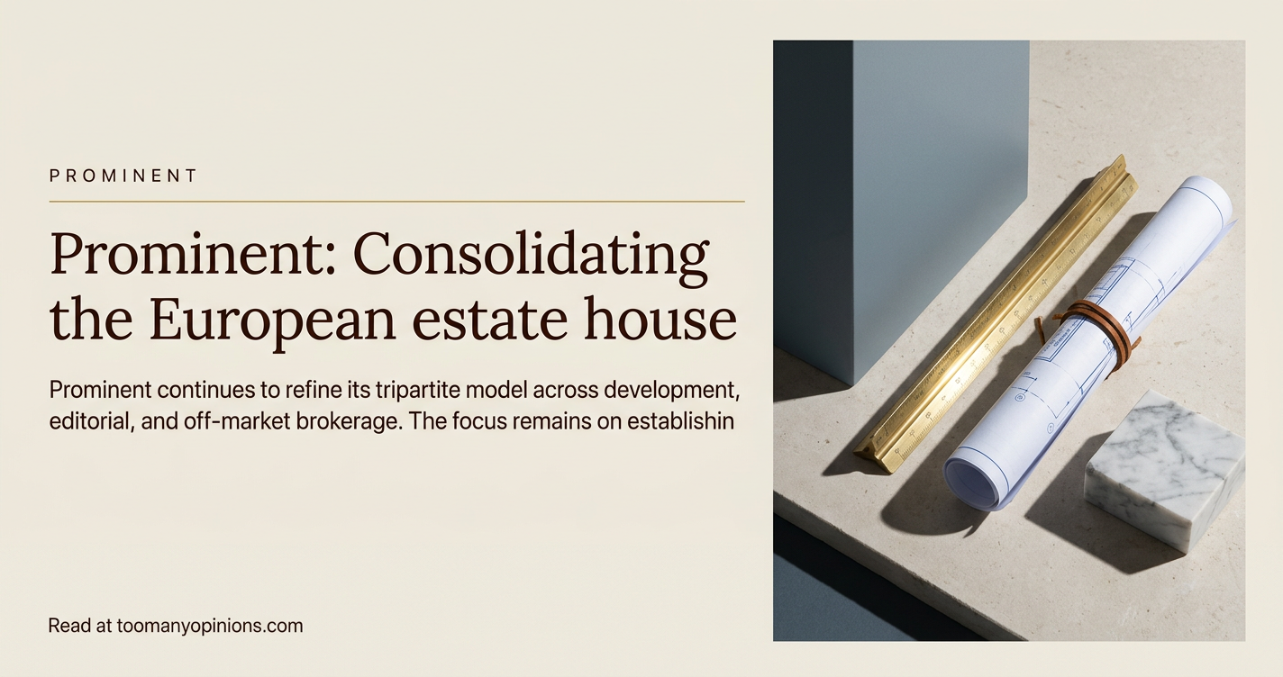 Prominent: Consolidating the European estate house
