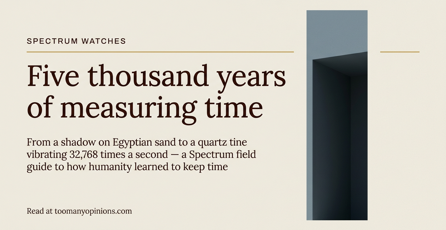 Five thousand years of measuring time