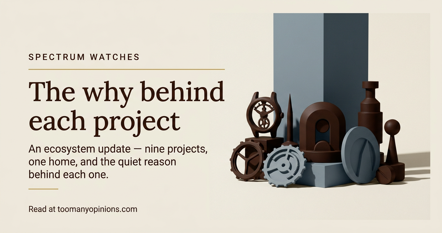 The why behind each project