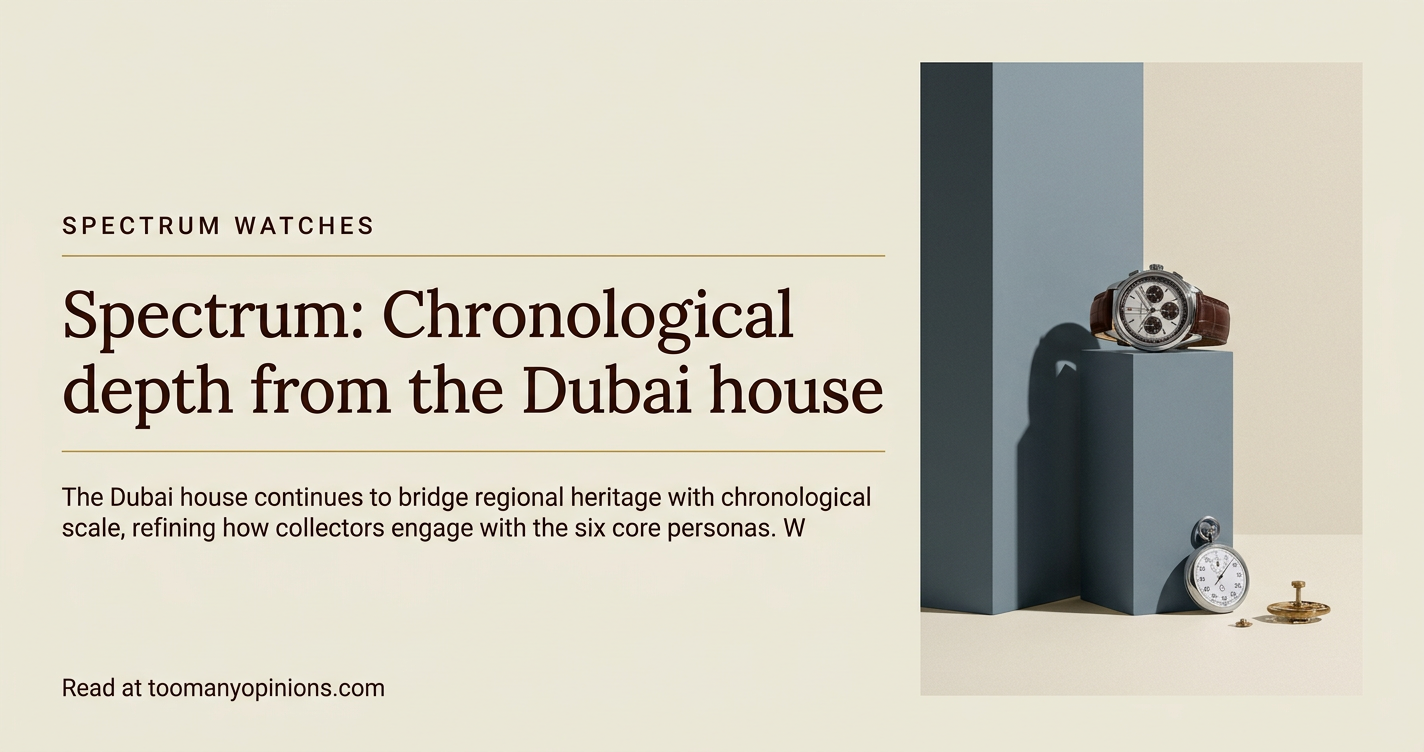 Spectrum: Chronological depth from the Dubai house