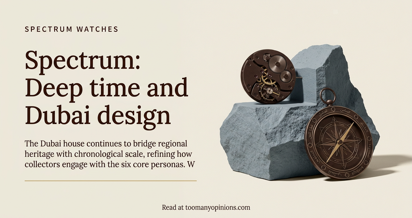 Spectrum: Deep time and Dubai design
