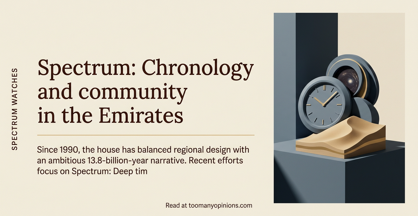 Spectrum: Chronology and community in the Emirates