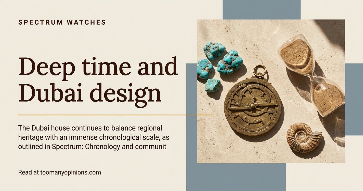 Deep time and Dubai design