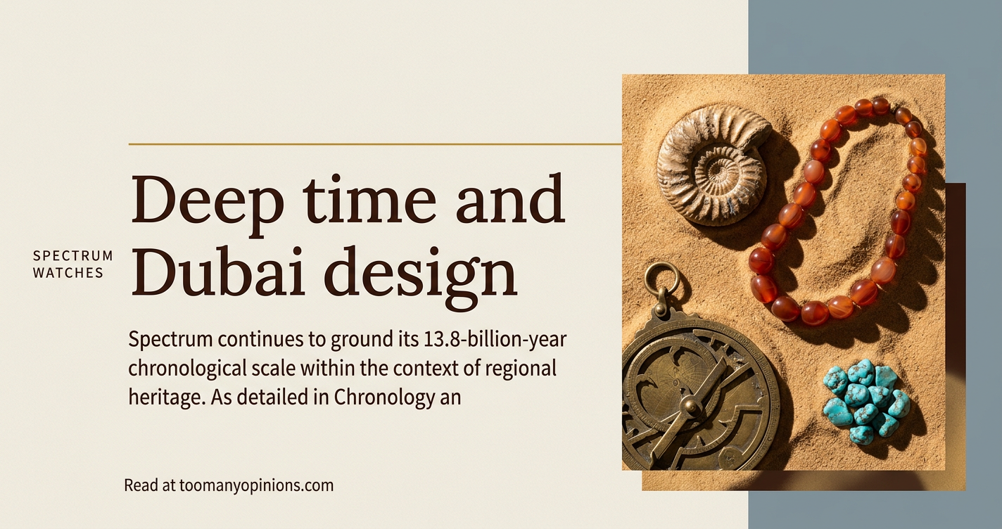 Deep time and Dubai design