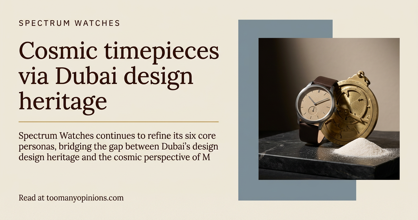 Cosmic timepieces via Dubai design heritage