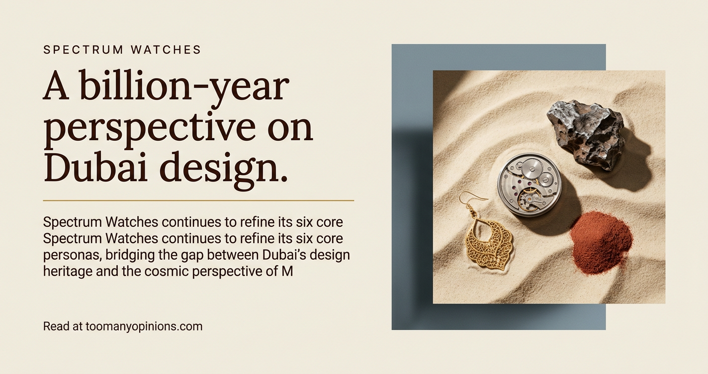 A billion-year perspective on Dubai design.