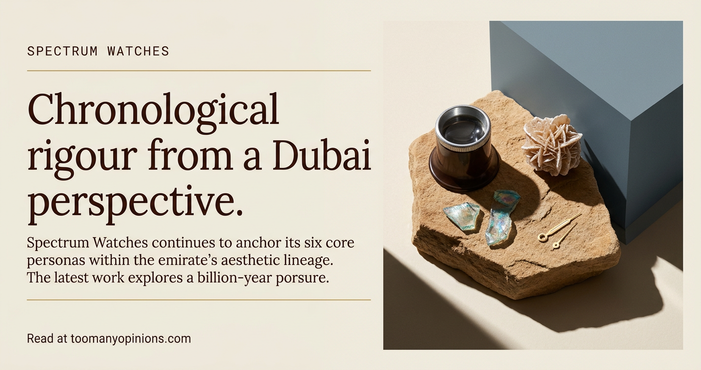 Chronological rigour from a Dubai perspective.