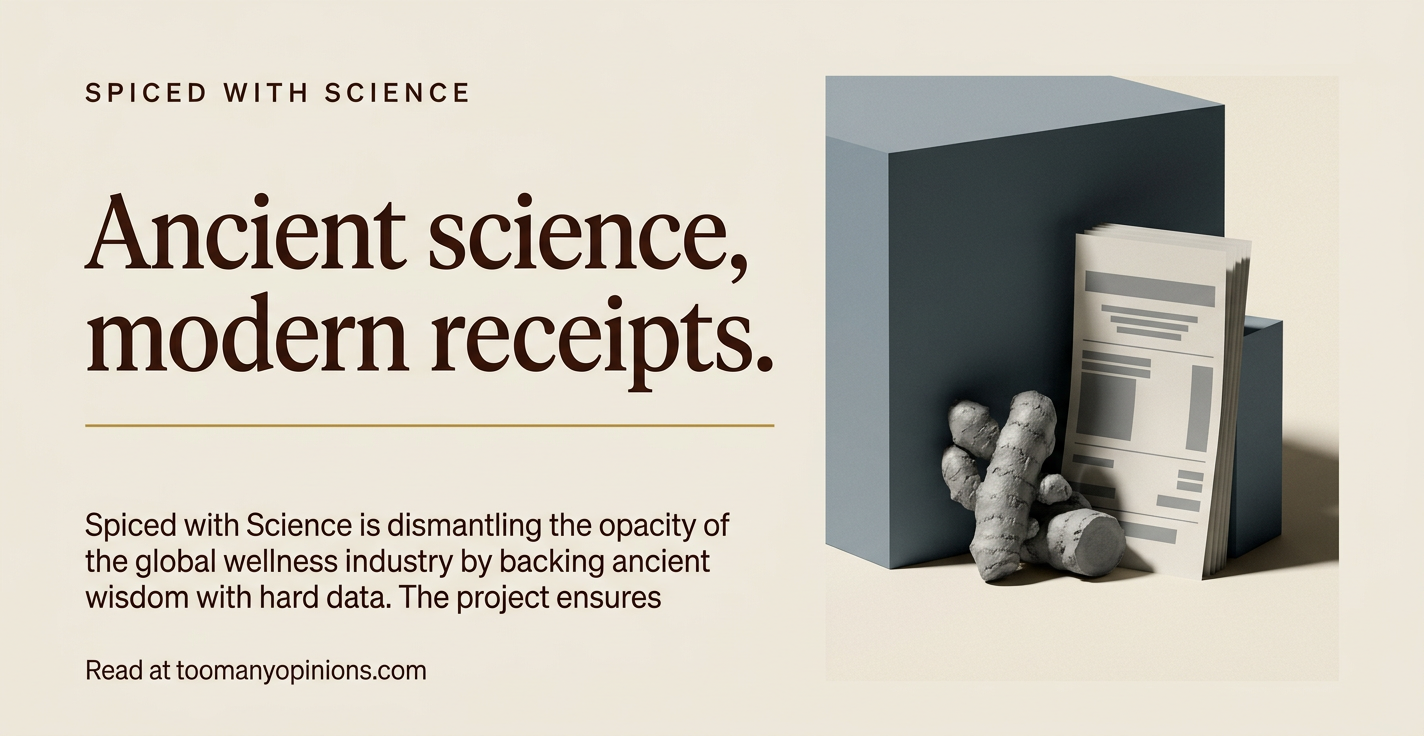 Ancient science, modern receipts.