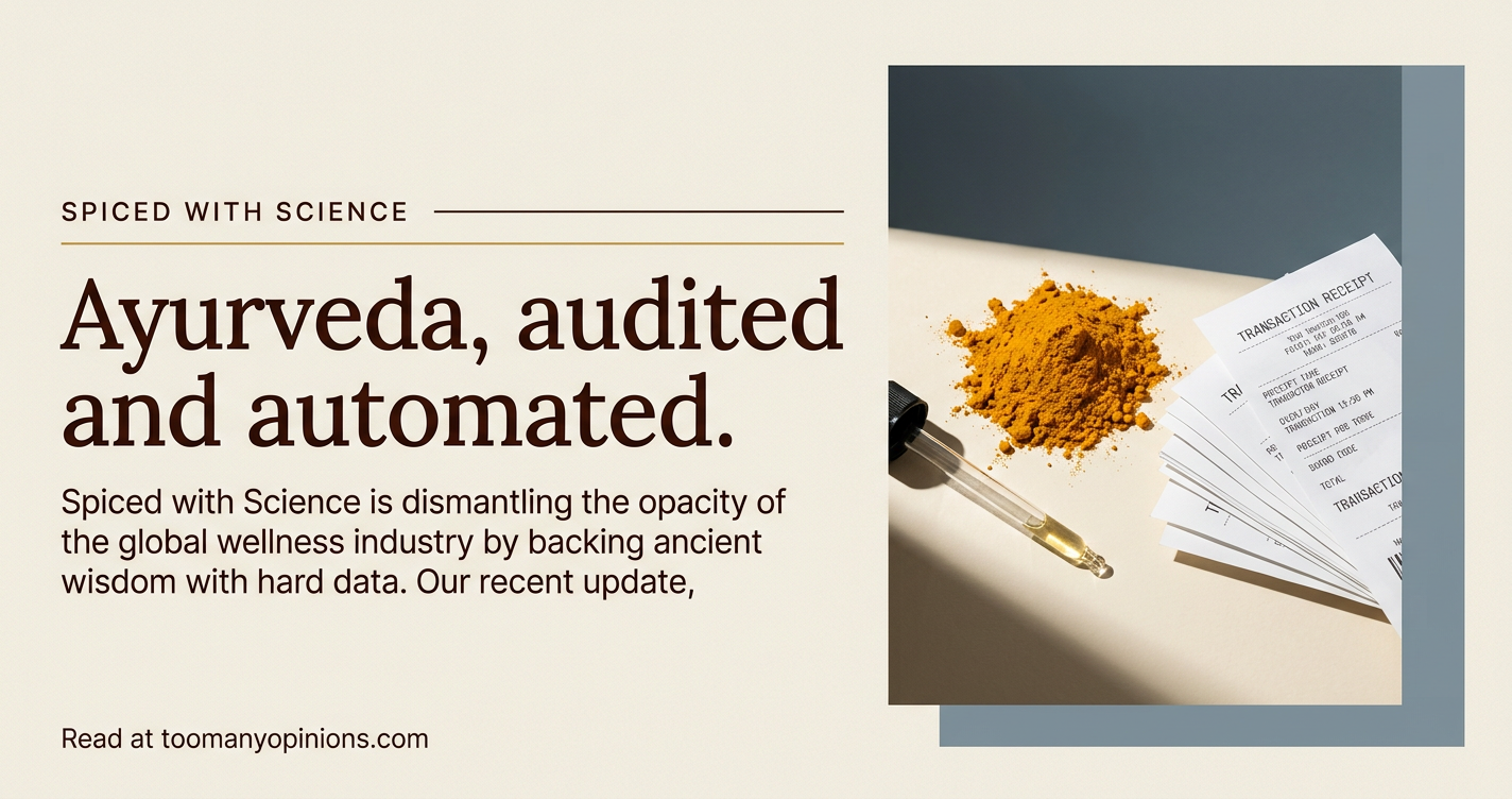 Ayurveda, audited and automated.