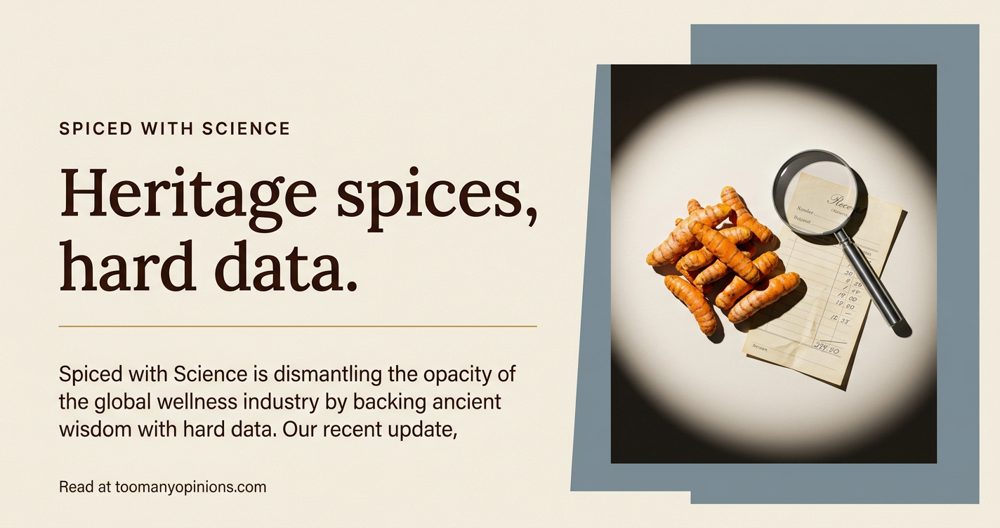 Heritage spices, hard data.