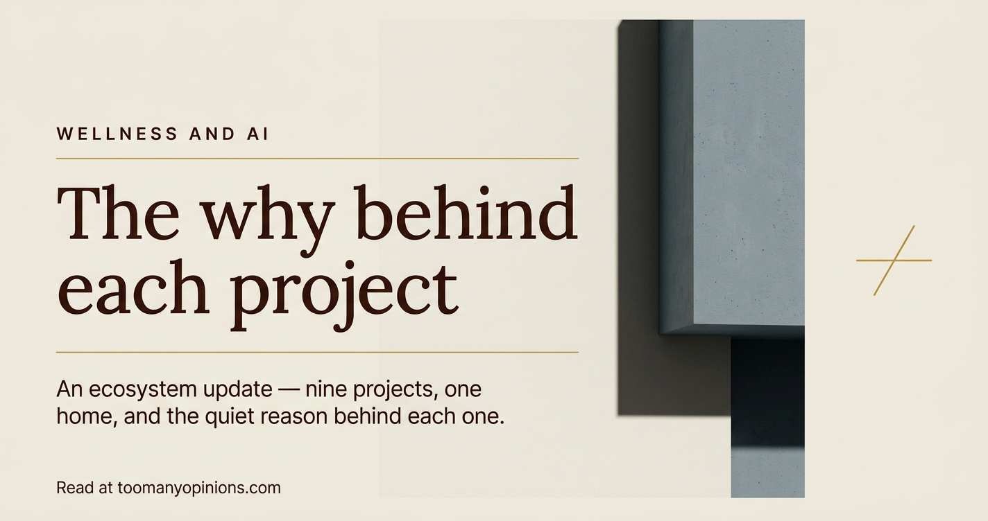 The why behind each project
