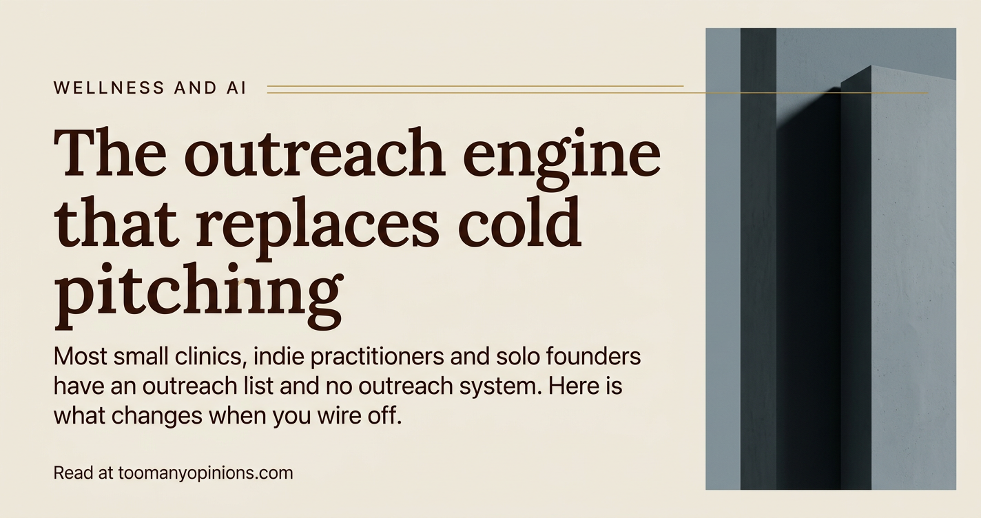 The outreach engine that replaces cold pitching