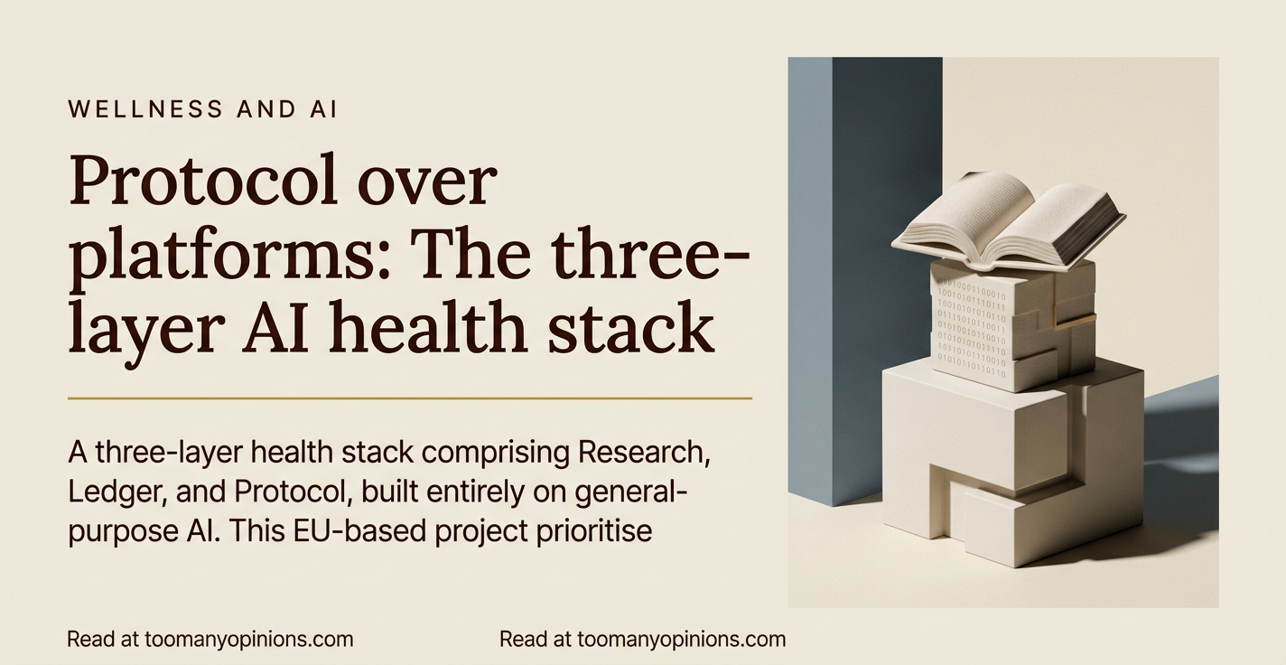 Protocol over platforms: The three-layer AI health stack