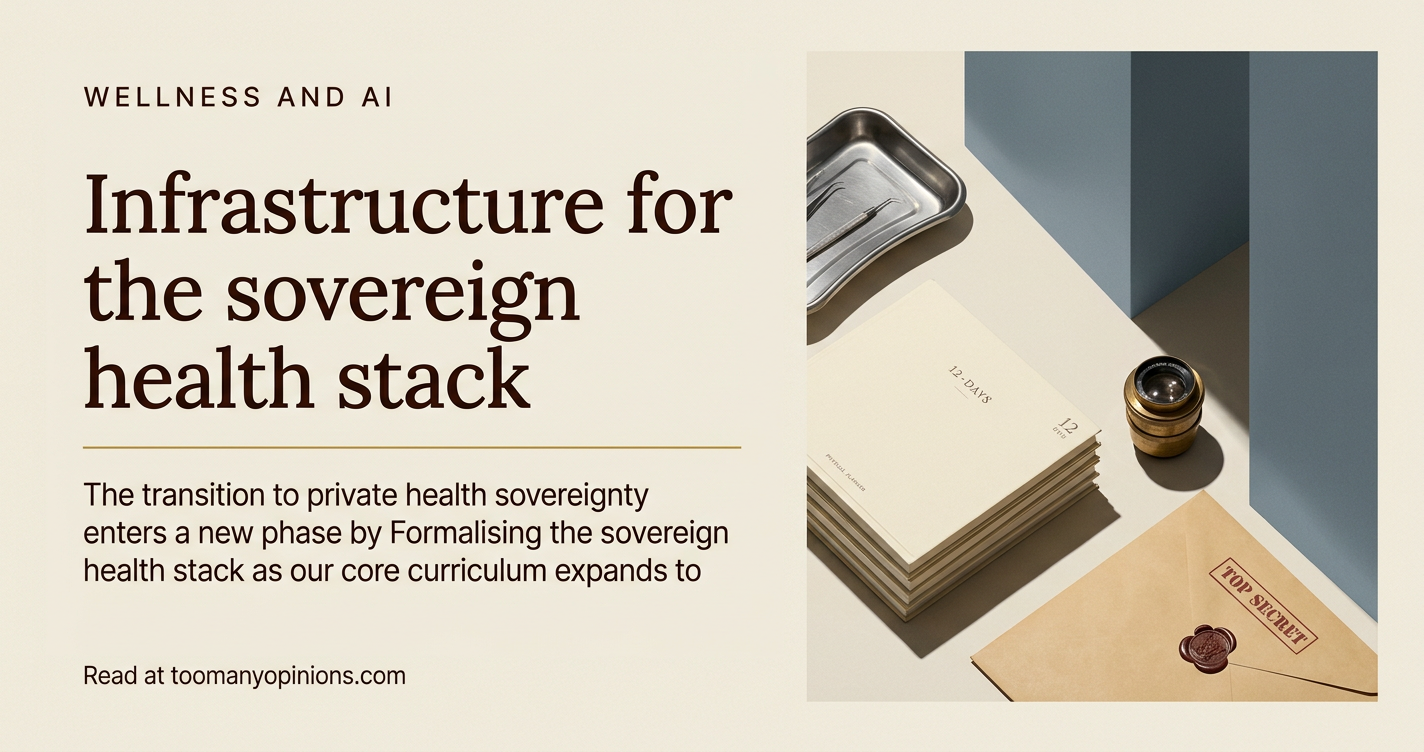Infrastructure for the sovereign health stack